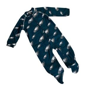 NFL Eagles Philadelphia Birds Football Sports Baby Onesie Pajamas Kids Size 12M!